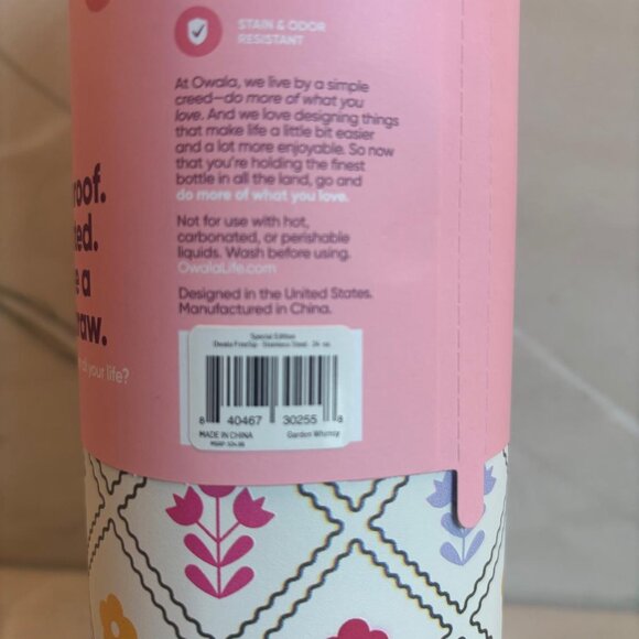 Owala GARDEN WHIMSY 24oz freesip; NEW; Limited Edition!! - Picture 6 of 7